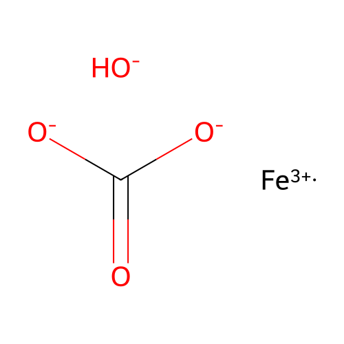 Iron carbonate hydroxide structure