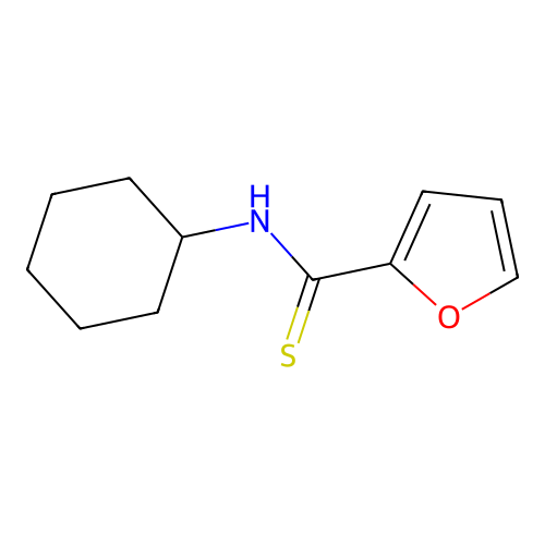 N-Cyclohexyl-2-furancarbothioamide structure