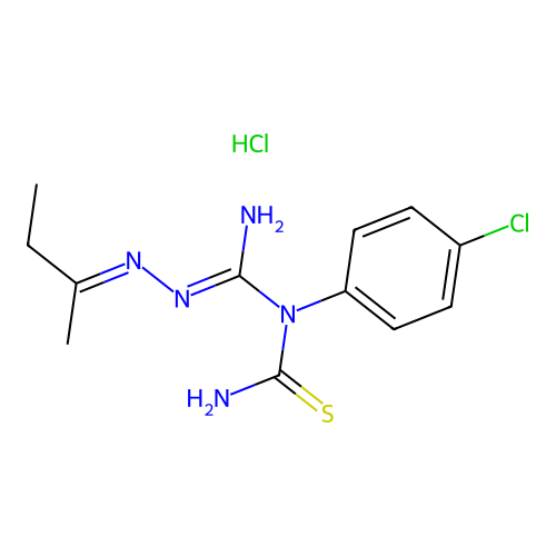 C12H16ClN5S.ClH structure
