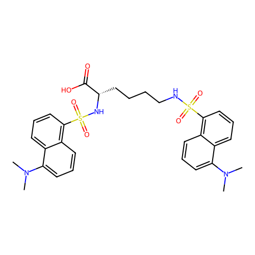 Didansyl-L-lysine structure