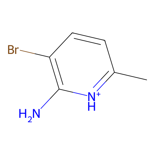 3-Bromo-6-methylpyridin-1-ium-2-amine structure