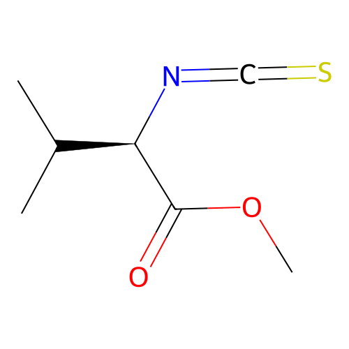 methyl (2R)-2-isothiocyanato-3-methylbutanoate structure