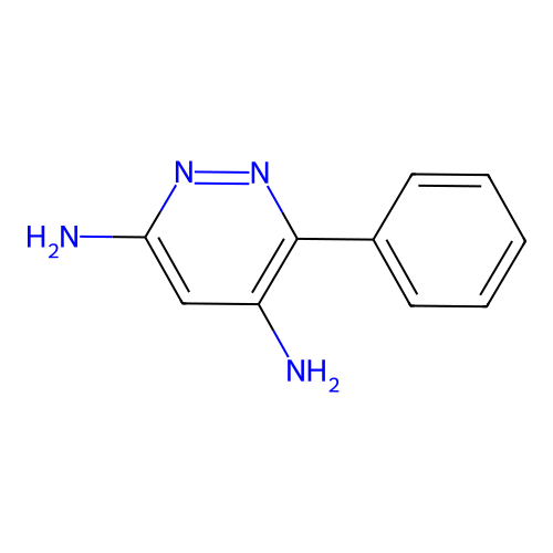 6-Phenylpyridazine-3,5-diamine structure