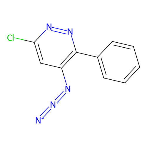 4-Azido-6-chloro-3-phenylpyridazine structure