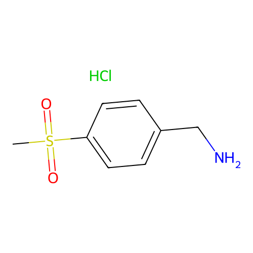 4-Methylsulfonylbenzylamine hydrochloride structure