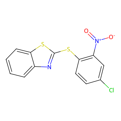 2-(2-Nitro-4-chlorophenylthio)benzothiazole structure