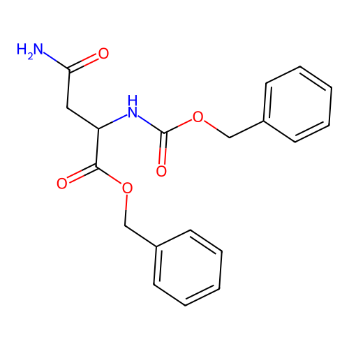benzyl N~2~-[(benzyloxy)carbonyl]asparaginate structure