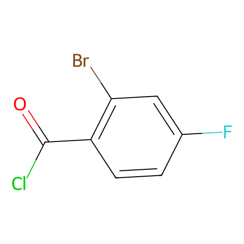 2-Bromo-4-fluorobenzoyl chloride structure