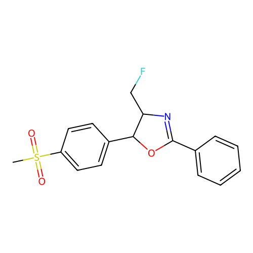 (4S,5R)-4-(Fluoromethyl)-4,5-dihydro-5-[4-(methylsulfonyl)phenyl]-2-phenyl-oxazole-d3 structure