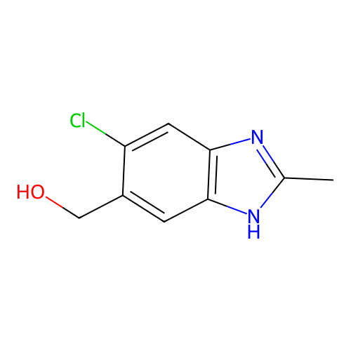 (6-chloro-2-methyl-3H-benzimidazol-5-yl)methanol structure