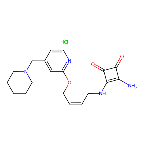 Pibutidine hydrochloride structure