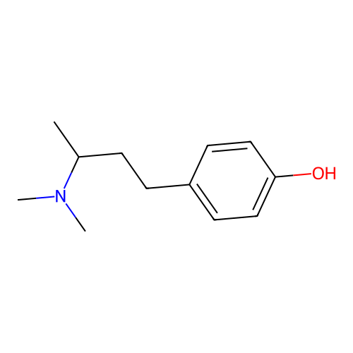 4-[3-(Dimethylamino)butyl]-phenol structure