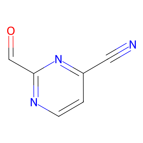2-Formylpyrimidine-4-carbonitrile structure
