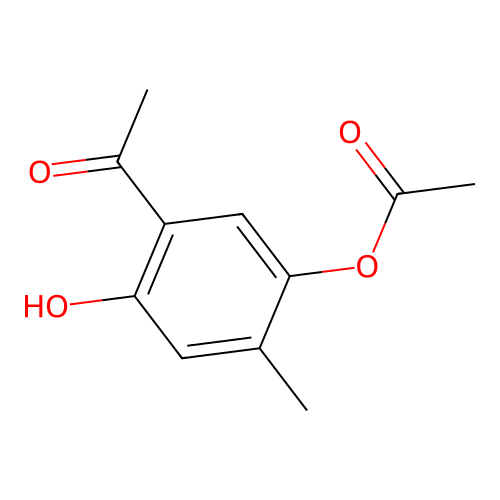 (5-Acetyl-4-hydroxy-2-methylphenyl) acetate structure