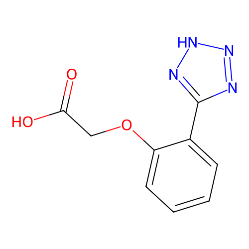 [2-(1H-tetrazol-5-yl)phenoxy]acetic acid structure