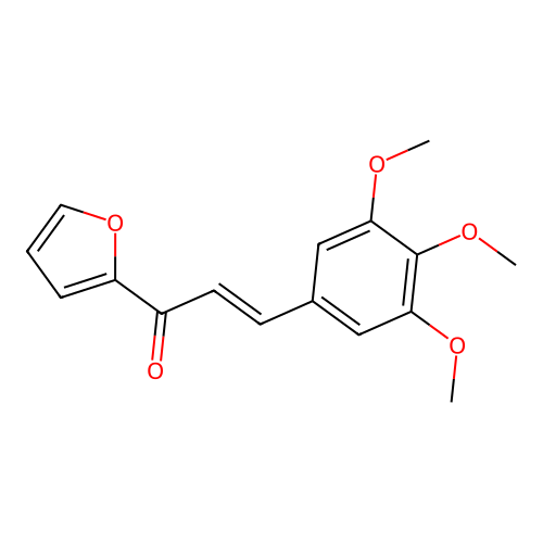 (2E)-1-(Furan-2-yl)-3-(3,4,5-trimethoxyphenyl)prop-2-en-1-one structure