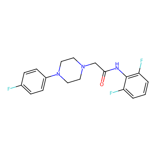 N-(2,6-difluorophenyl)-2-[4-(4-fluorophenyl)piperazin-1-yl]acetamide structure