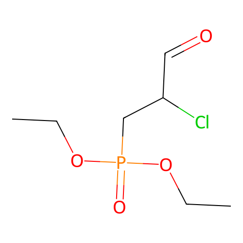2-Chloro-3-diethoxyphosphorylpropanal structure