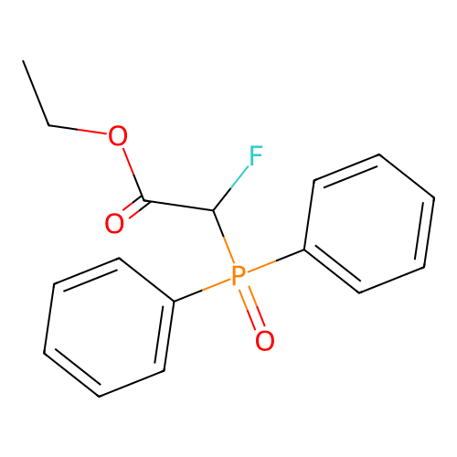 Ethyl (diphenylphosphoryl)(fluoro)acetate structure