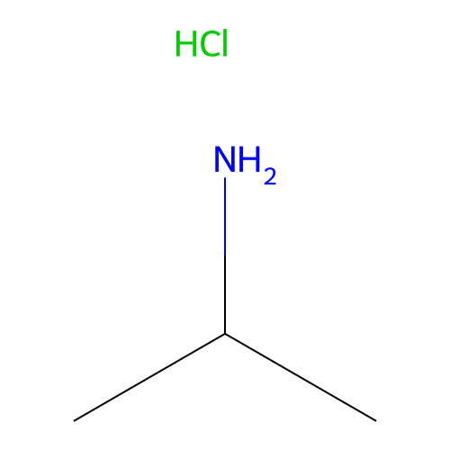 2-Propanamine, hydrochloride (1:1) structure