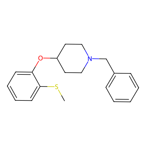1-Benzyl-4-(2-methylsulfanylphenoxy)piperidine structure
