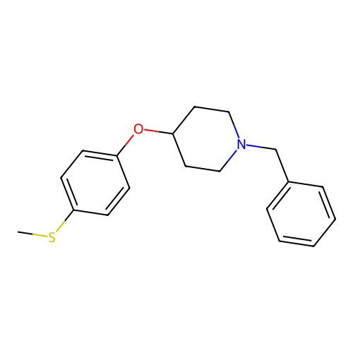 1-Benzyl-4-(4-methylsulfanylphenoxy)piperidine structure