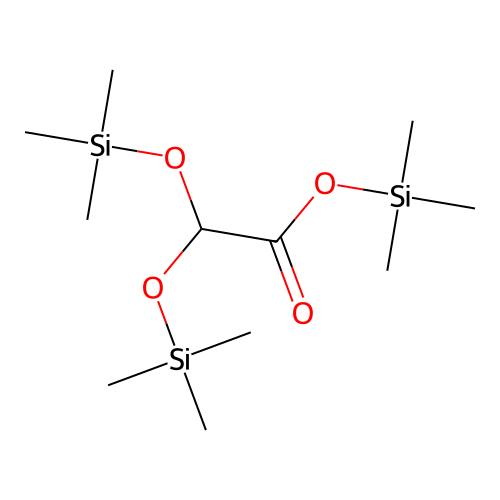 2,2-Bis(trimethylsiloxy)acetic acid trimethylsilyl ester structure