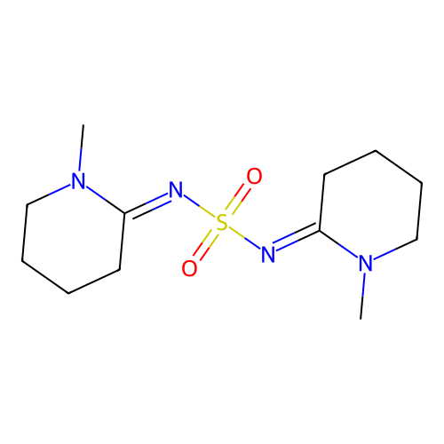 Sulfamide, bis(1-methyl-2-piperidinylidene)- structure