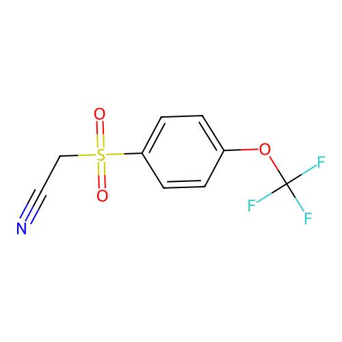 4-(Trifluoromethoxy)benzenesulphonylacetonitrile structure