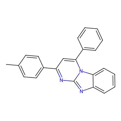 2-(4-Methylphenyl)-4-phenylpyrimido[1,2-a]benzimidazole structure