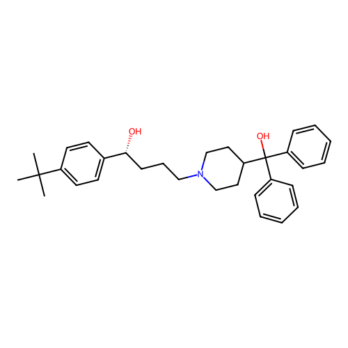 (R)-(+)-Terfenadine structure