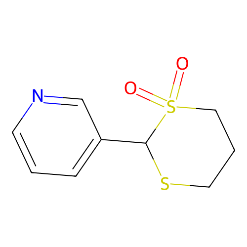 3-(1,1-Dioxido-1,3-dithian-2-yl)pyridine structure
