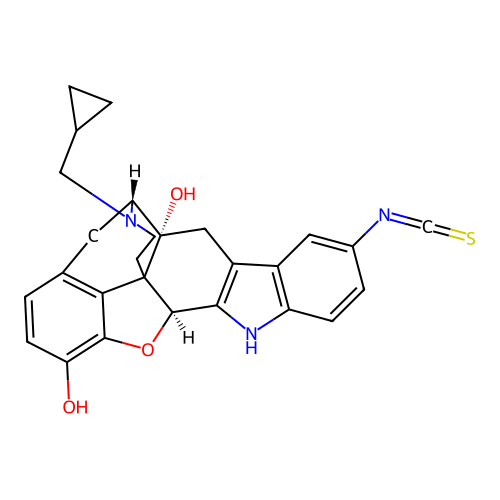 Naltrindole 5'-isothiocyanate structure