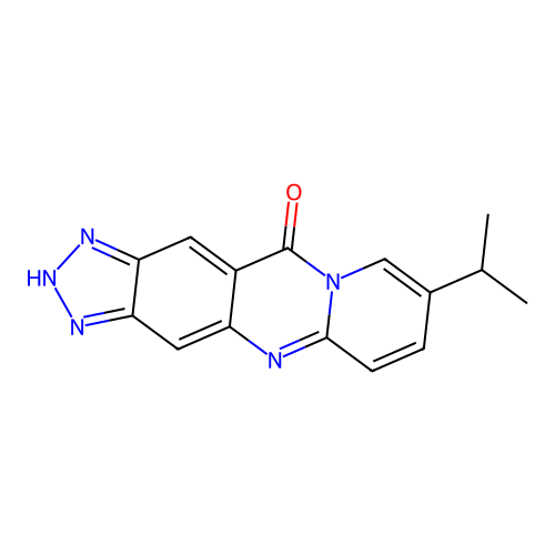 Pyrido(2,1-b)-1,2,3-triazolo(4,5-g)quinazolin-11(1H)-one, 8-(1-methylethyl)- structure