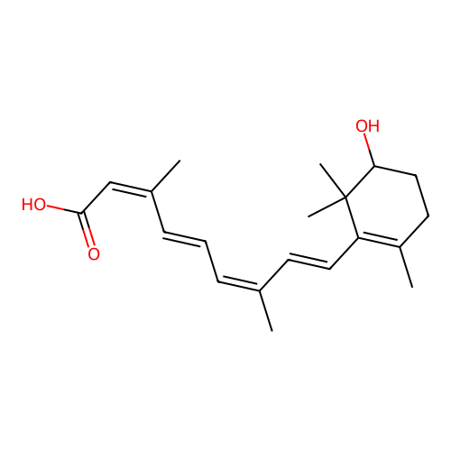 Retinoic acid, 2-hydroxy- structure
