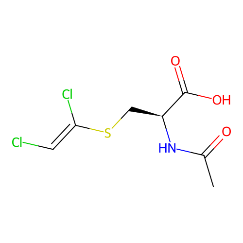 N-Acetyl-S-(1,2-dichloroethenyl)-L-cysteine structure