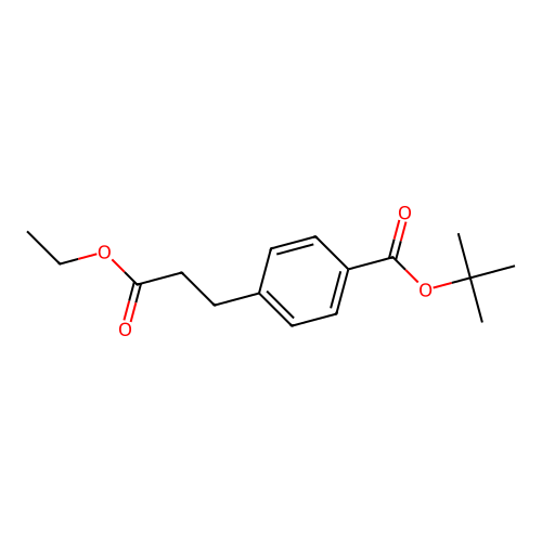Tert-butyl 4-(3-ethoxy-3-oxopropyl)benzoate structure