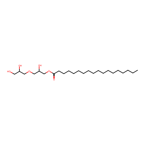 3-(2,3-Dihydroxypropoxy)-2-hydroxypropyl octadecanoate structure