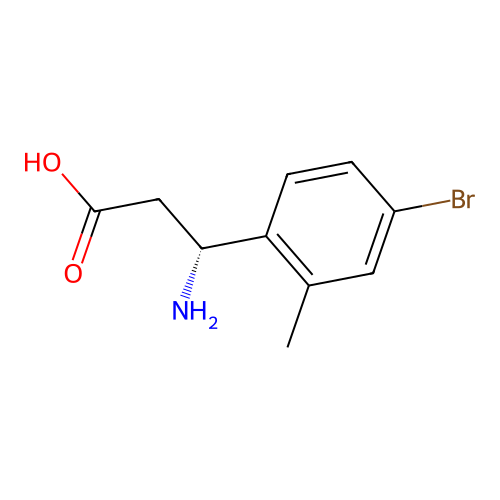 (R)-3-Amino-3-(4-bromo-2-methylphenyl)propanoic acid structure