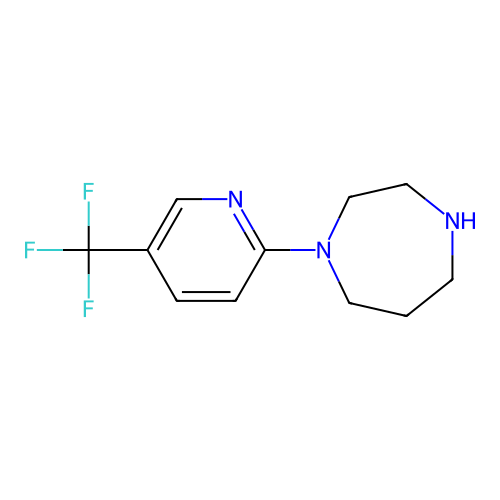 1-[5-(Trifluoromethyl)pyridin-2-yl]-1,4-diazepane structure