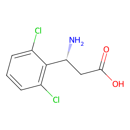 (R)-3-Amino-3-(2,6-dichlorophenyl)propanoicacid structure