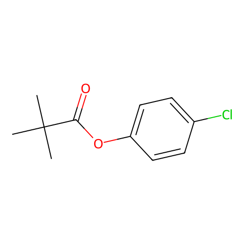 2,2-Dimethylpropanoic acid, 4-chlorophenyl ester structure