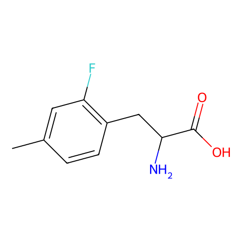 2-Amino-3-(2-fluoro-4-methylphenyl)propanoic acid structure