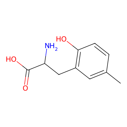 2-Amino-3-(2-hydroxy-5-methylphenyl)propanoic acid structure