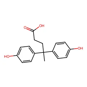 4,4'-双(4-羟苯基)戊酸 structure