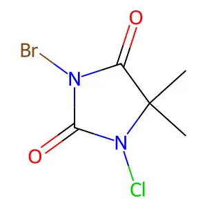 溴氯海因 structure