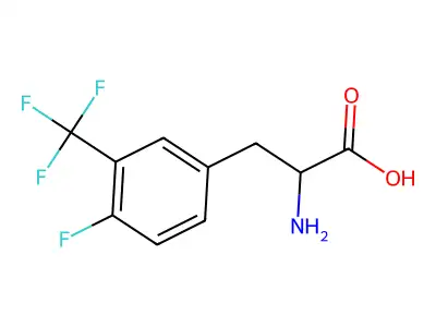 2-amino-3-[4-fluoro-3-(trifluoromethyl)phenyl]propanoic Acid structure