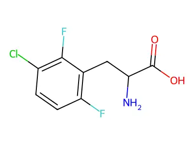2-Amino-3-(3-chloro-2,6-difluorophenyl)propanoic acid structure
