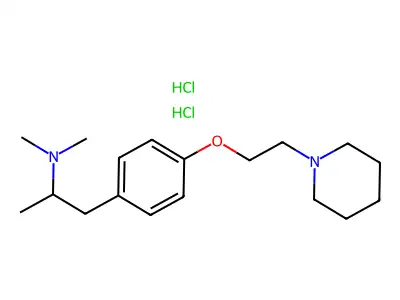 C18H30N2O.2ClH.1/2H2O structure