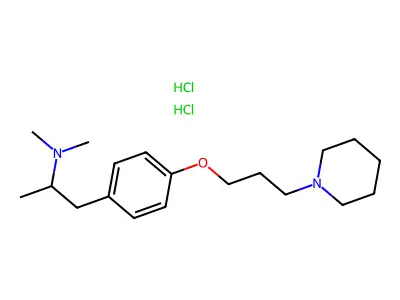 C19H32N2O.2ClH.1/2H2O structure